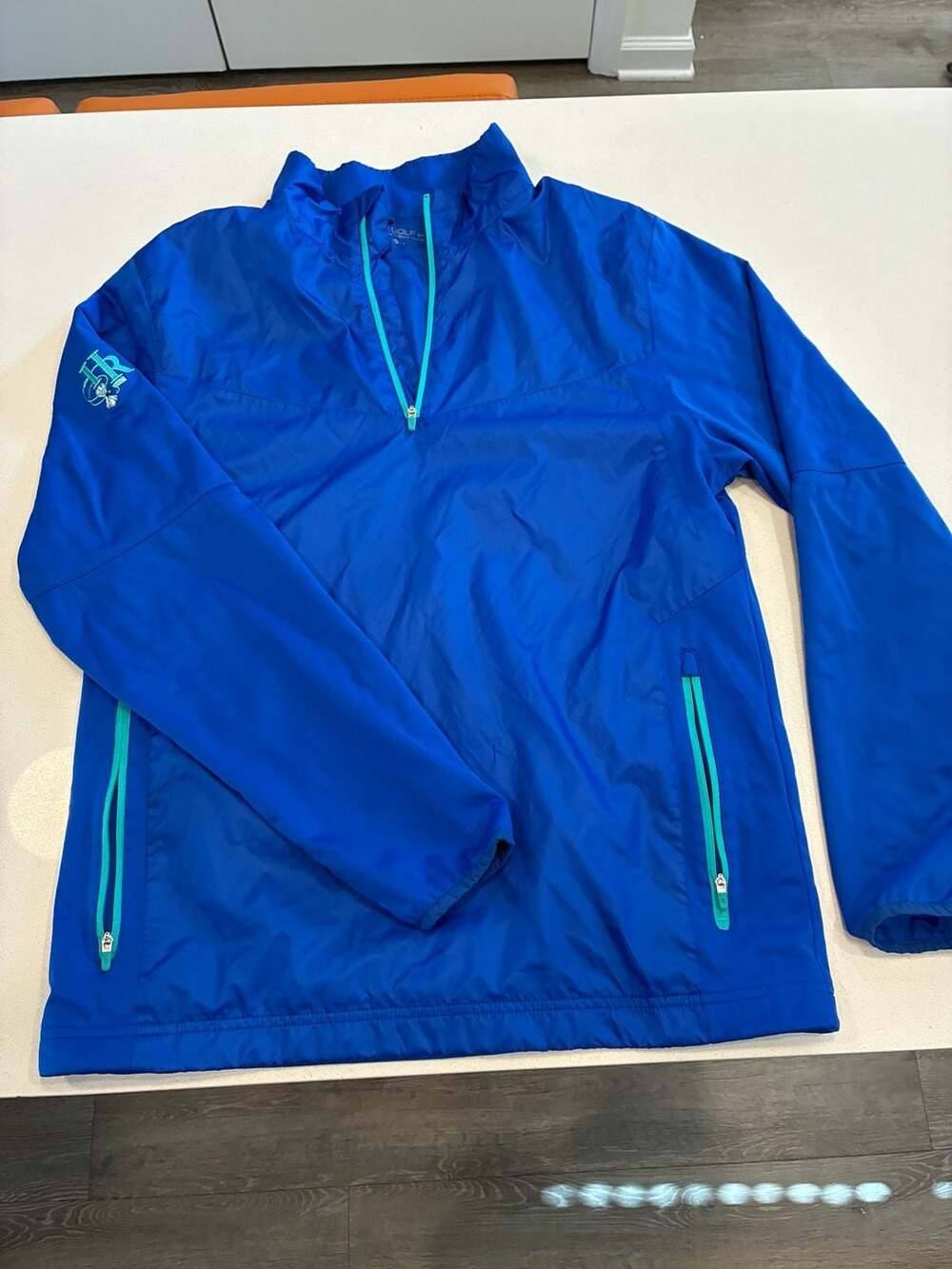 Nike Golf 1/4 Zip Pullover Jacket Size S Blue